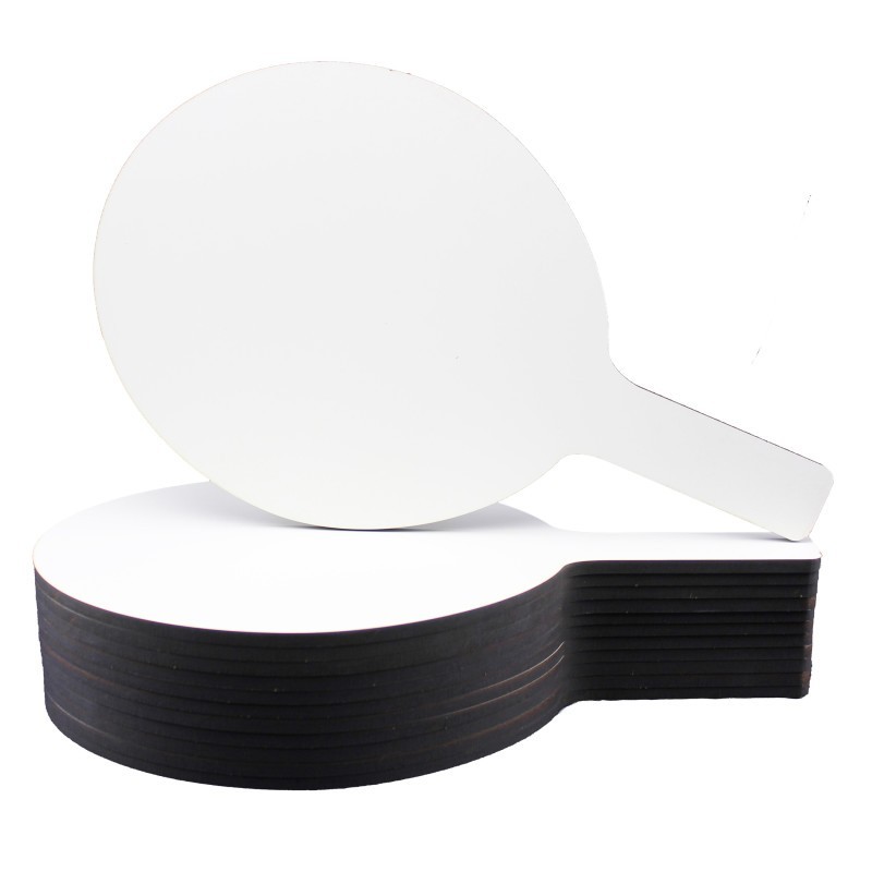 Flipside Products Oval Dry Erase Answer Paddles, 7" x 12", Pack of 12