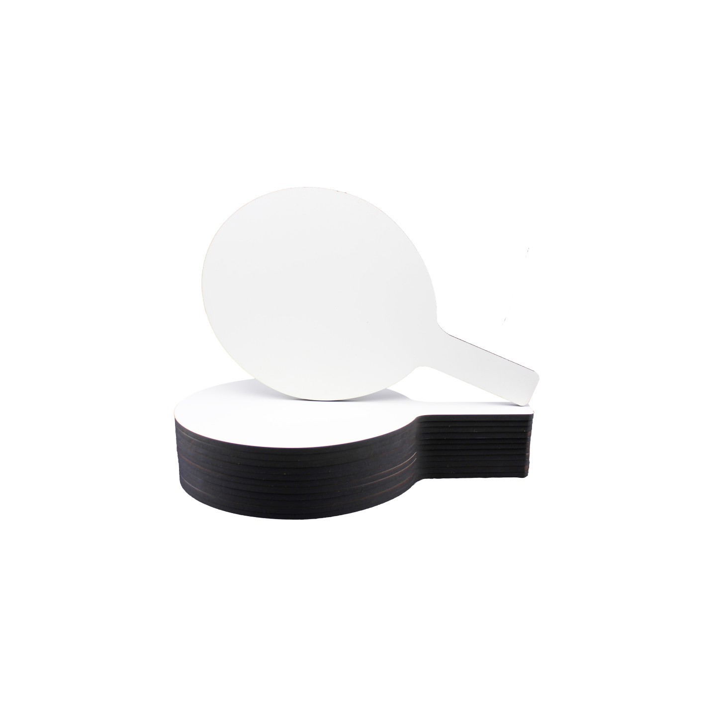 Flipside Products Oval Dry Erase Answer Paddles, 7" x 12", Pack of 12