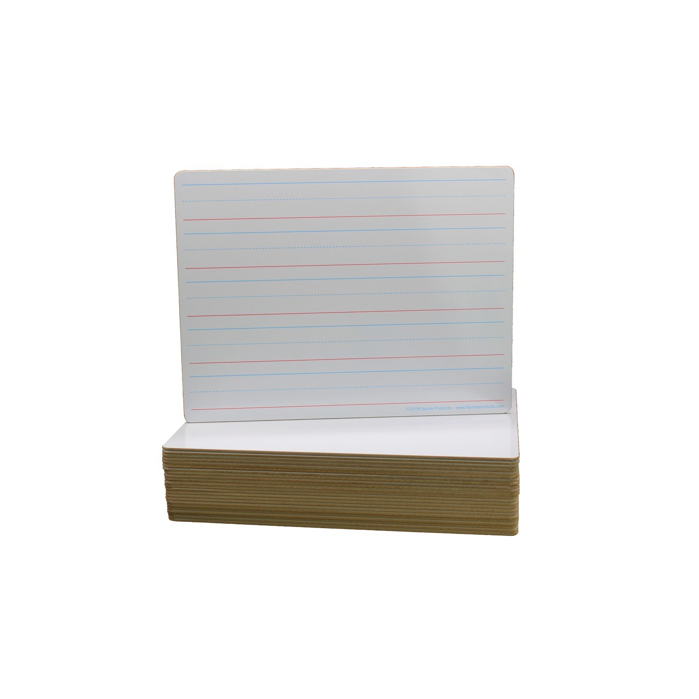 Flipside Products Double-Sided Dry Erase Board, 9"W x 12"L, Pack of 24