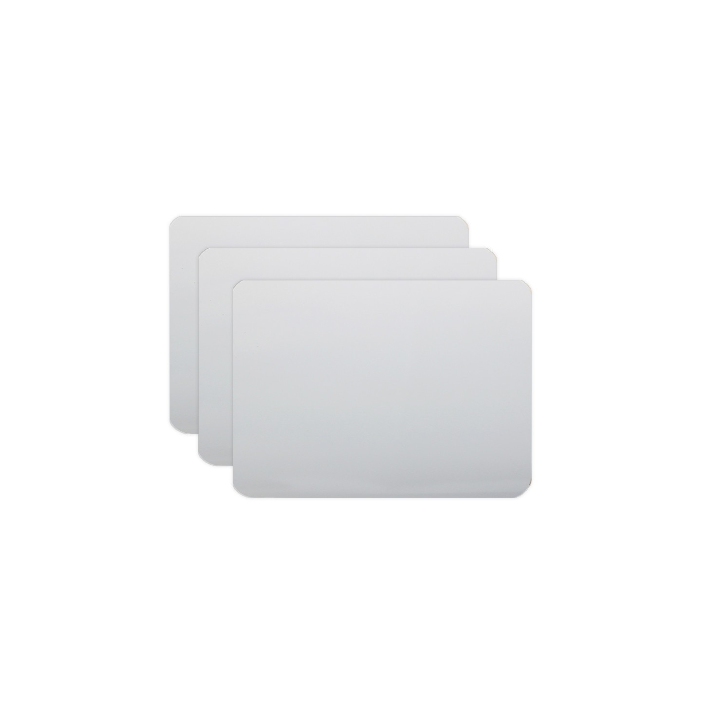 Flipside Products Two-Sided Dry Erase Board, 6" x 9", Pack of 3