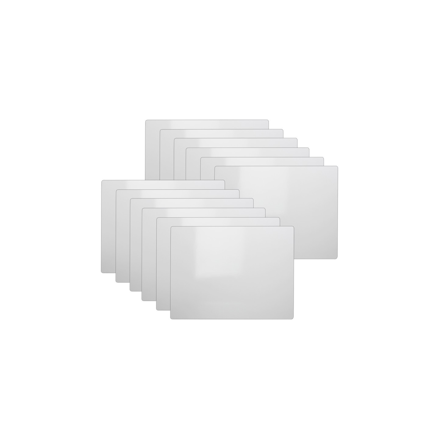 Flipside Products Two-Sided Dry Erase Board, 5" x 7", White, Pack of 12