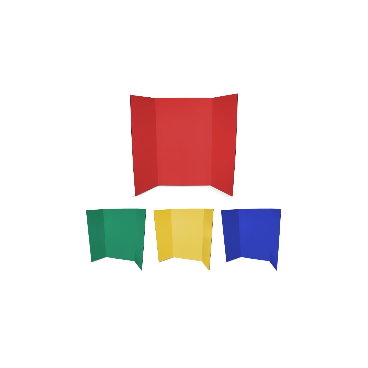 Flipside Products 1-Ply Project Board, 36" x 48", Primary Colors, Pack of 4