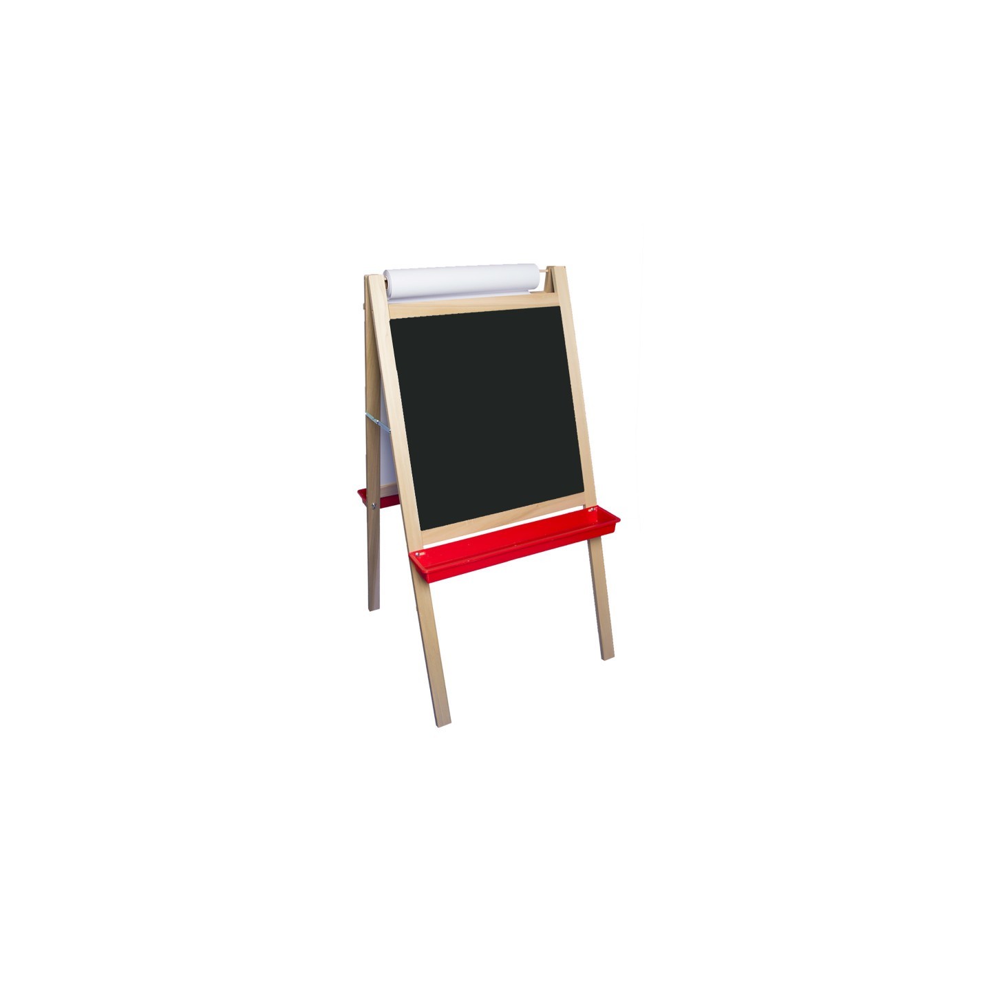 Crestline Products Deluxe Magnetic Paper Roll Easel, Dry Erase/Black Chalk
