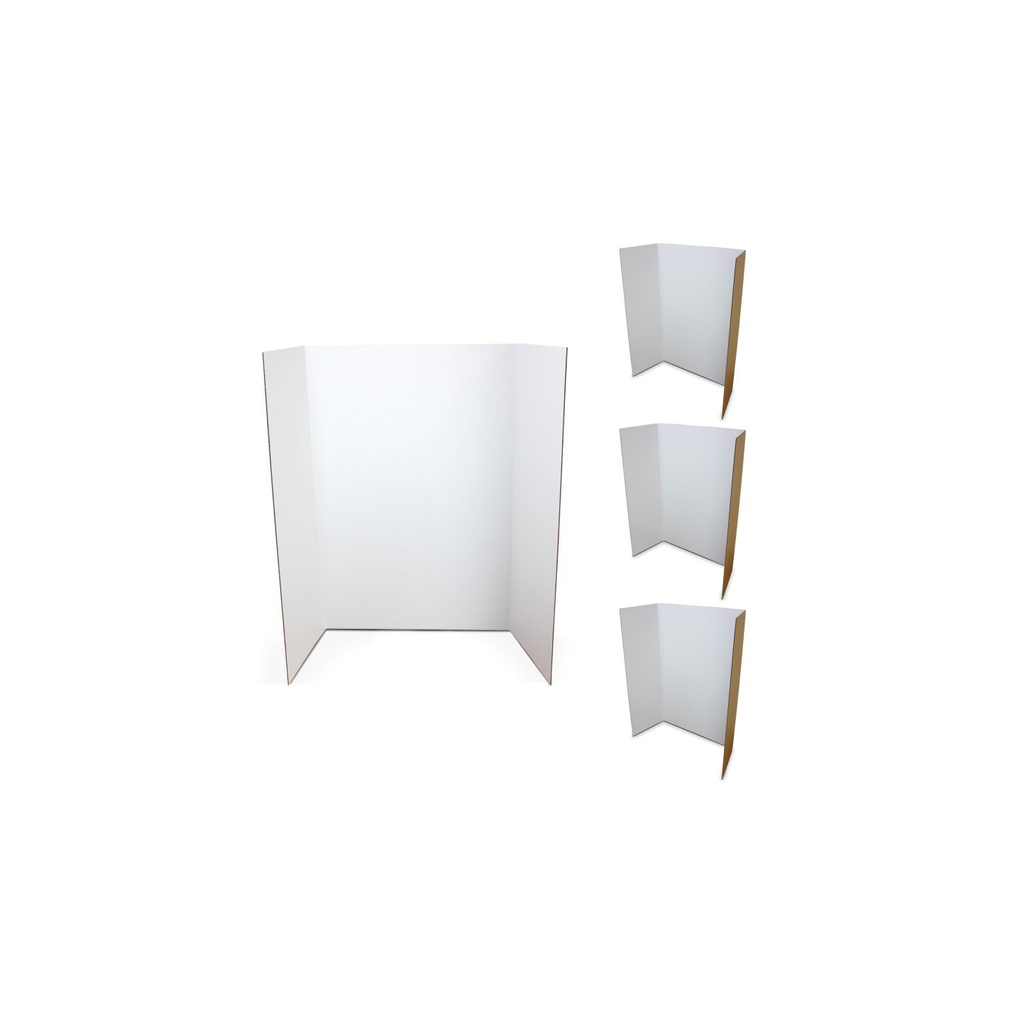 Flipside Products 1-Ply Project Board, 36" x 48", White, Pack of 4