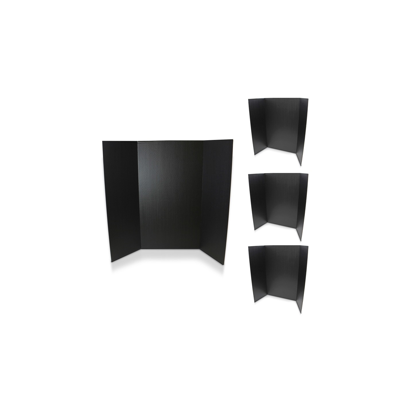 Flipside Products 1-Ply Project Board, 36" x 48", Black, Pack of 4