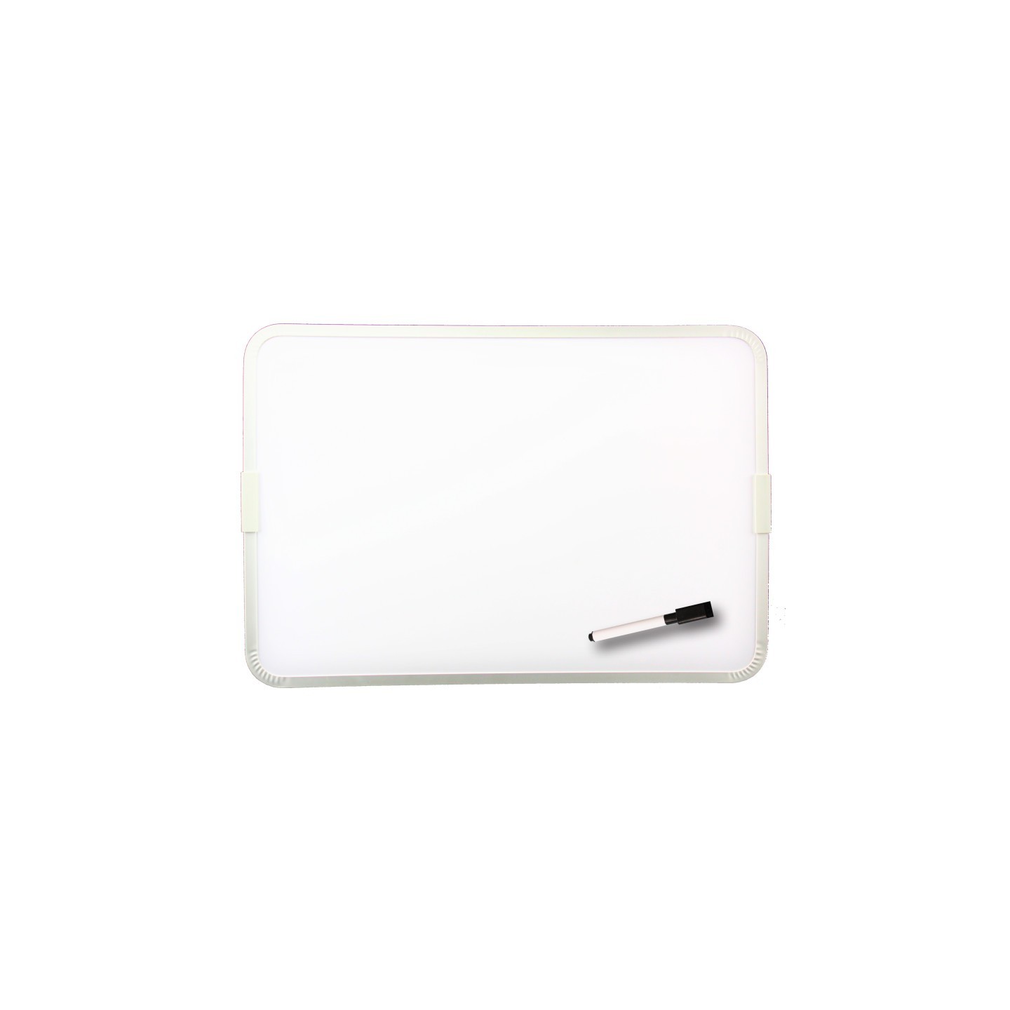 Flipside Products Two-Sided Aluminum Framed, Magnetic Dry Erase Board w/Pen, 9" x 12"