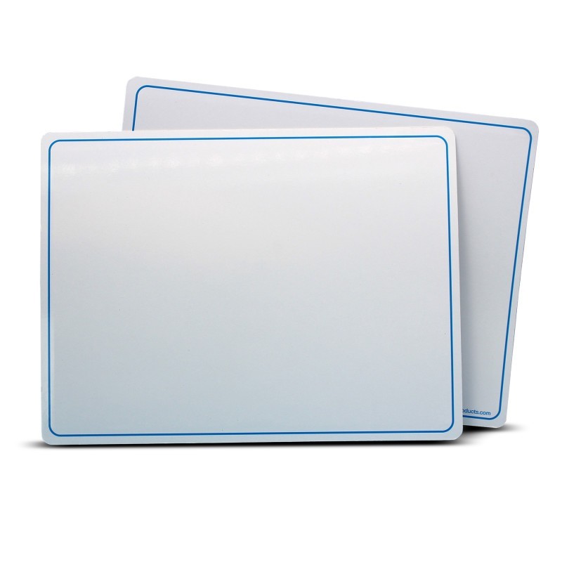 Flipside Products Magnetic Dry Erase Learning Mat, Two-Sided Plain, 9" x 12", Pack of 12