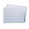 Flipside Products Magnetic Dry Erase Learning Mat, Two-Sided Red & Blue Ruled/Plain, 9" x 12", Pack of 24