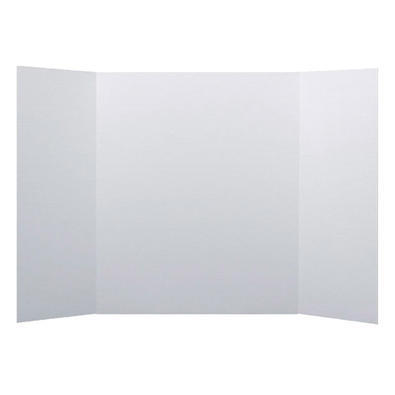 Flipside Products Corrugated Project Board, 1 Ply, 24" x 48", White, Pack of 24