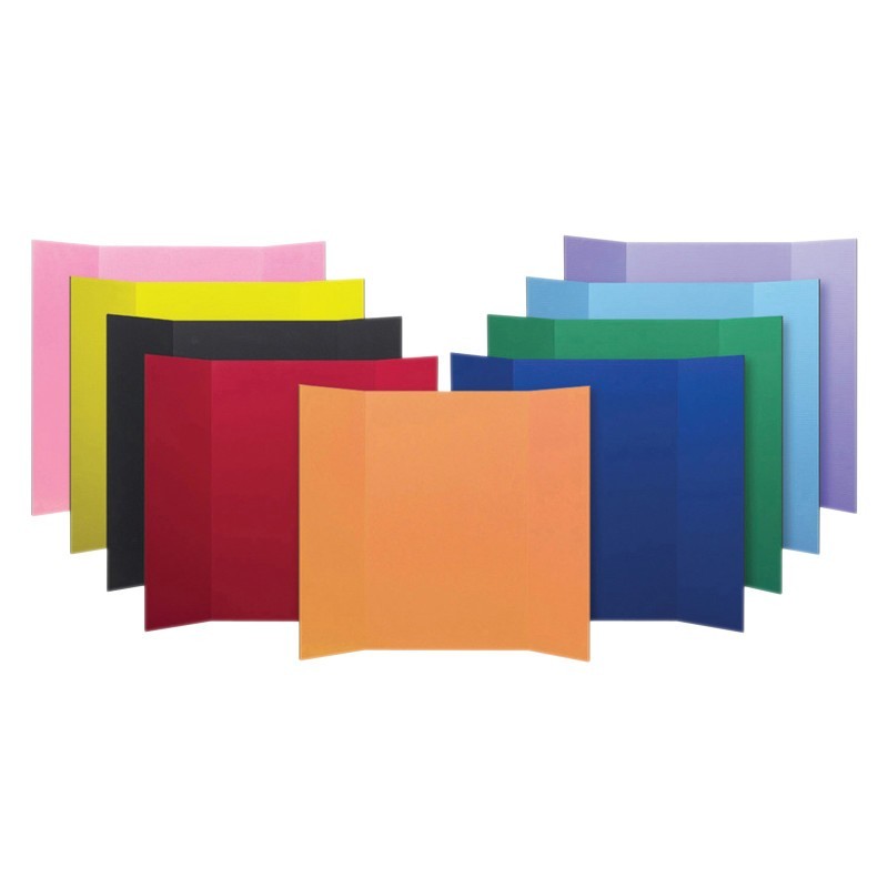 Flipside Products Corrugated Project Board, Assorted Colors, 36"W x 48"L, Pack of 24