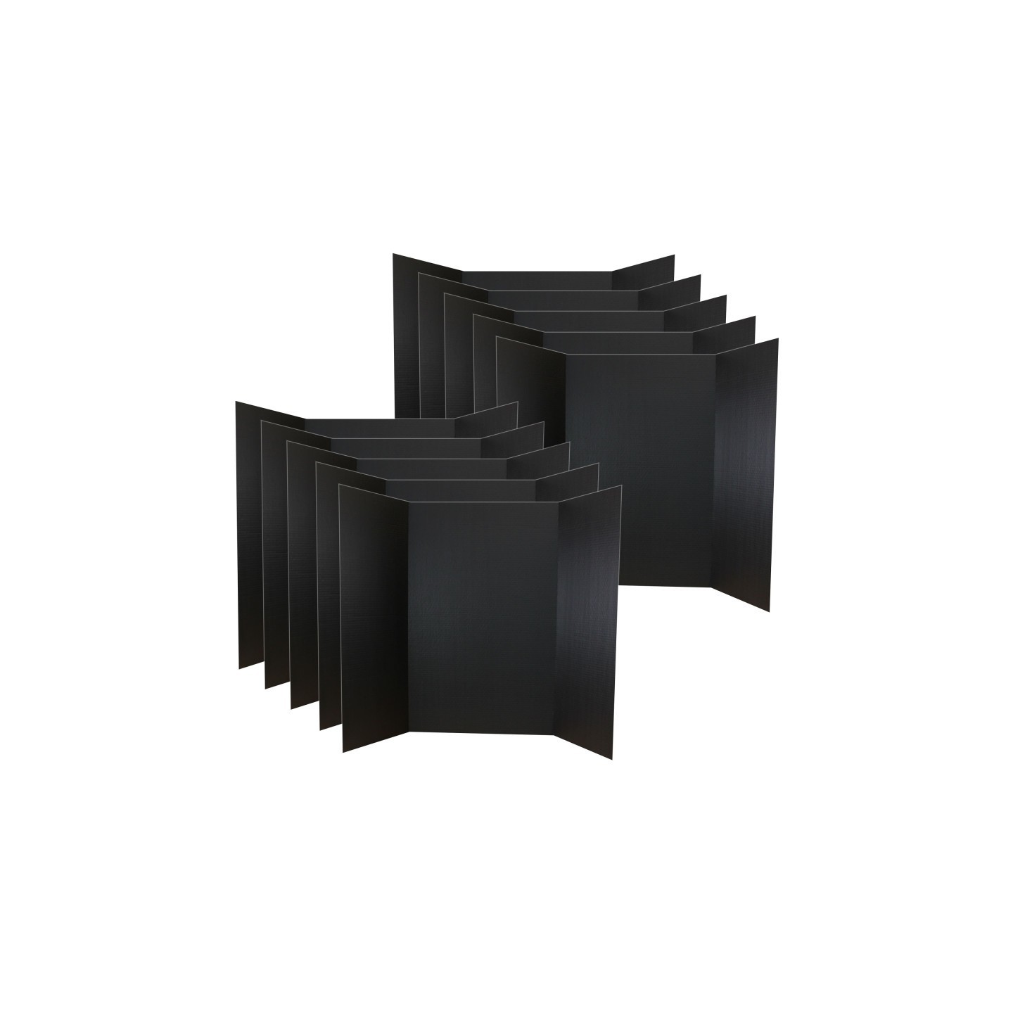 Flipside Products 1 Ply Project Board, Black, 36" x 48", Bulk Pack of 10