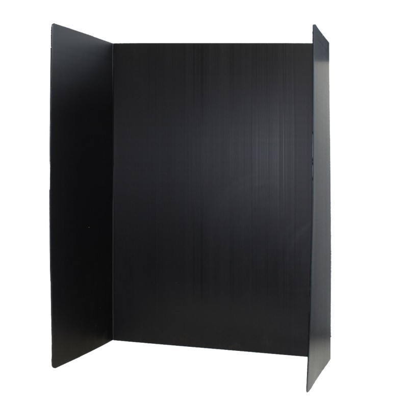 Flipside Products Premium Corrugated Plastic Project Board Black, 36 x 48, Pack of 10