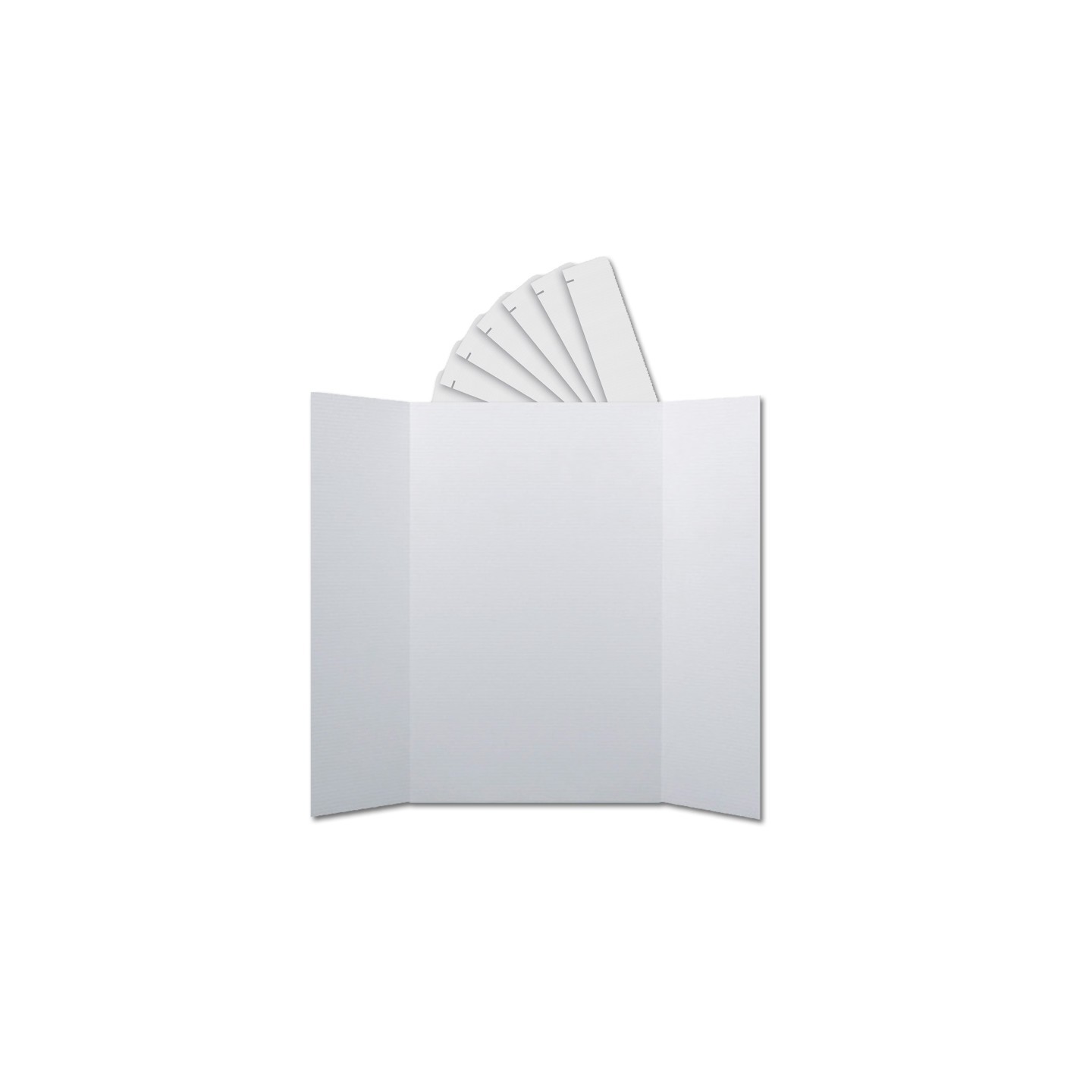 Flipside Products Corrugated Project Boards & Headers Set, 36" x 48", White, 24 Sets