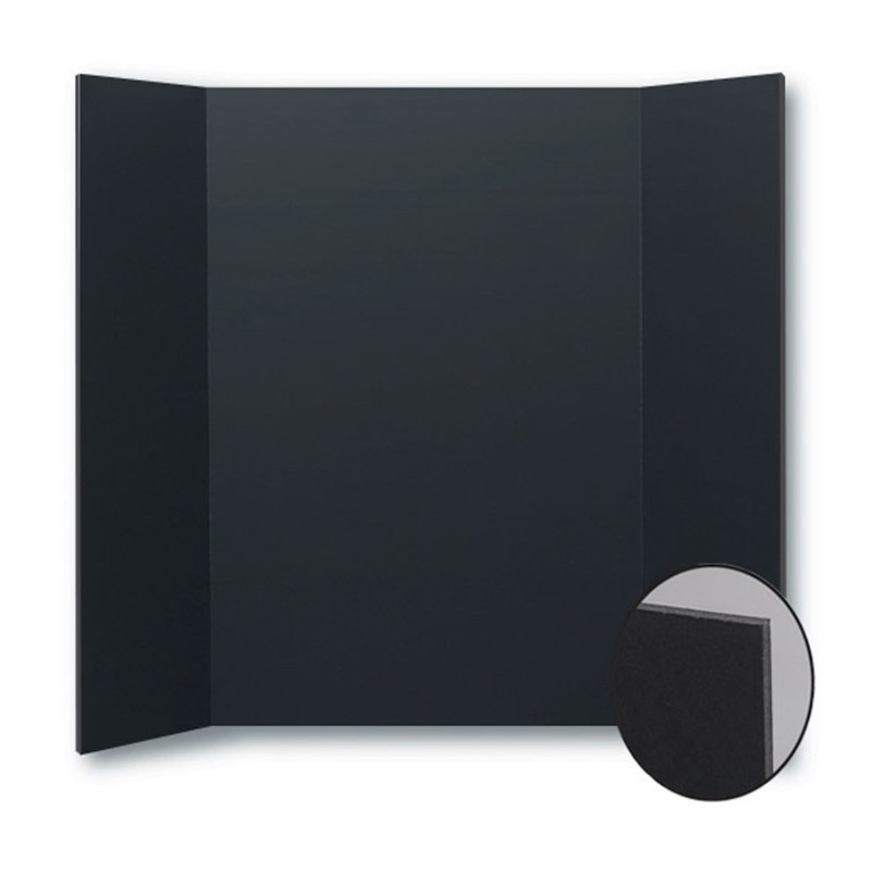 Flipside Products Foam Project Board, 36" x 48", Black, Pack of 10