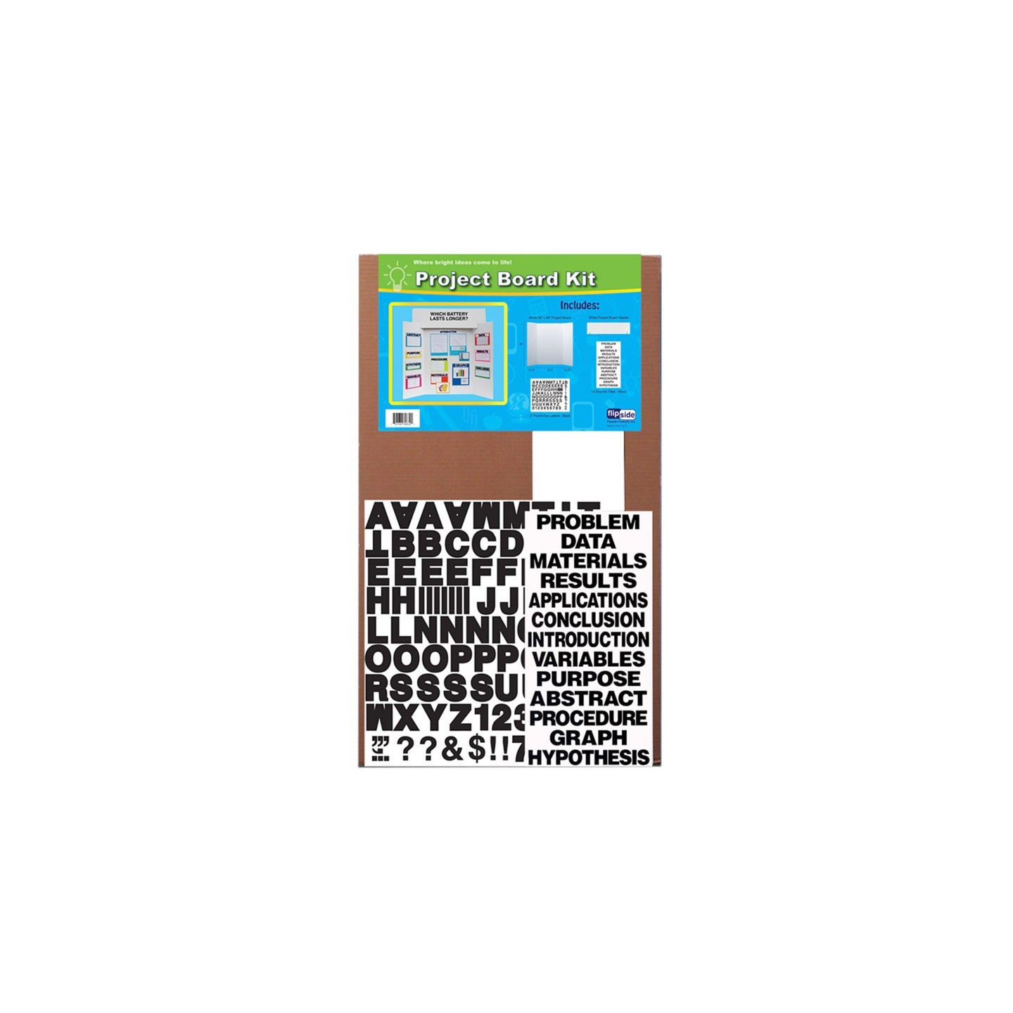 Flipside Products Project Board Kit 36" x 48", Pack of 24 Complete Kits