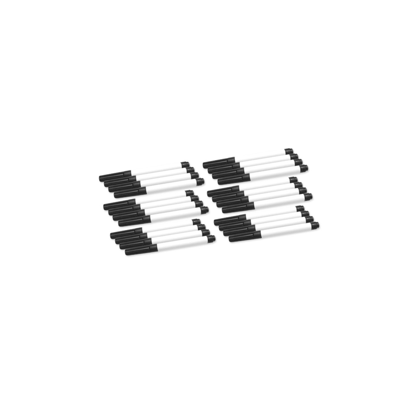 Flipside Products Dry Erase Fine Point Markers, Black, Class Pack of 24