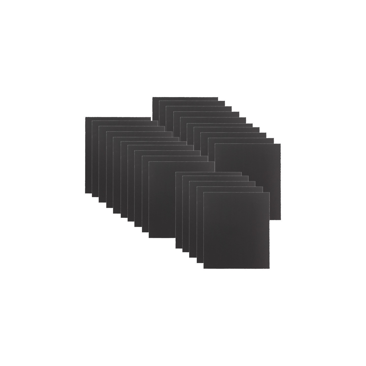 Flipside Products 3/16" Foam Board, 32" x 40", Total Black, Bulk Pack of 25