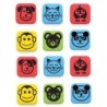 Flipside Products Magnetic Whiteboard Student Erasers, Animals, Set of 12
