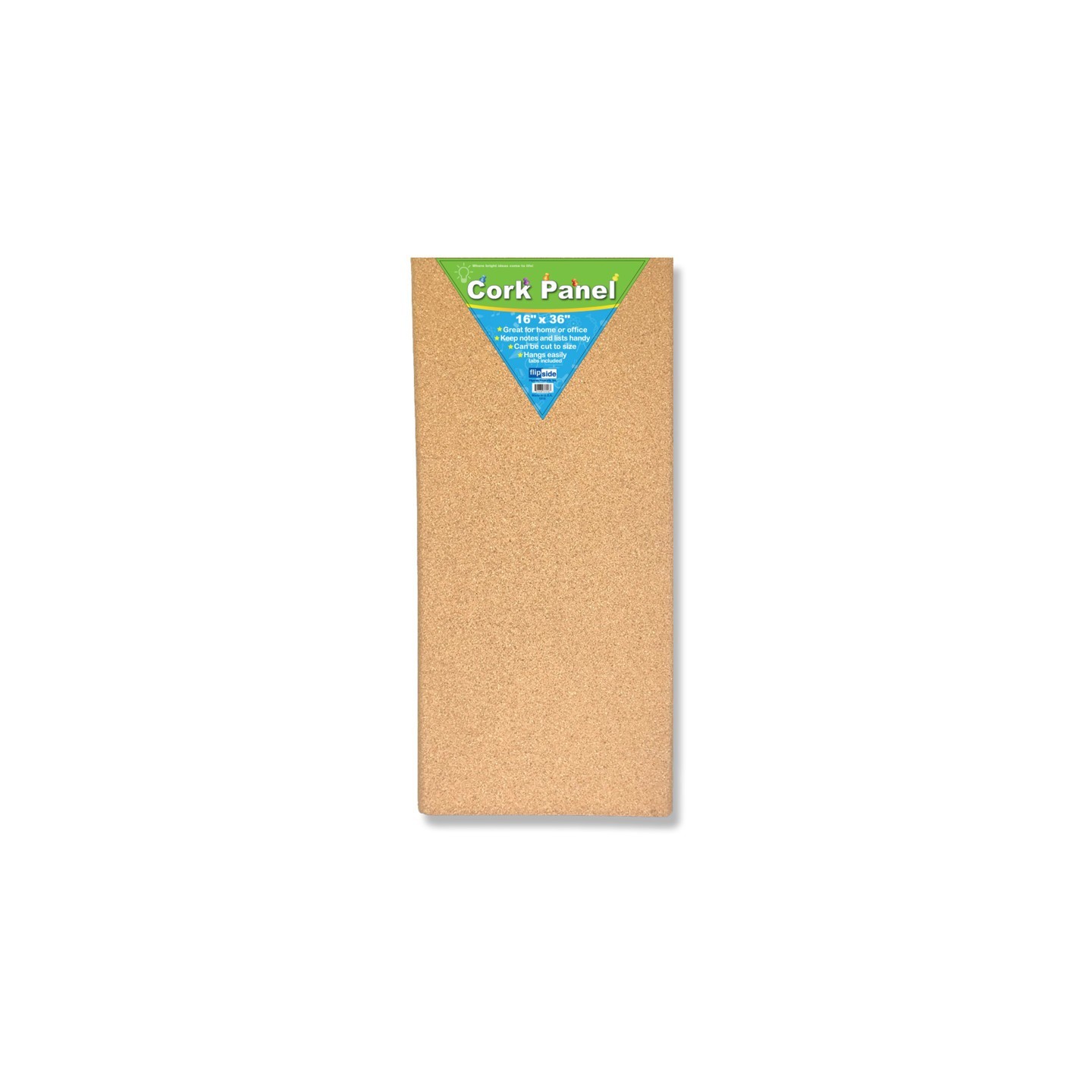 Flipside Products Cork Panel, 16" x 36"