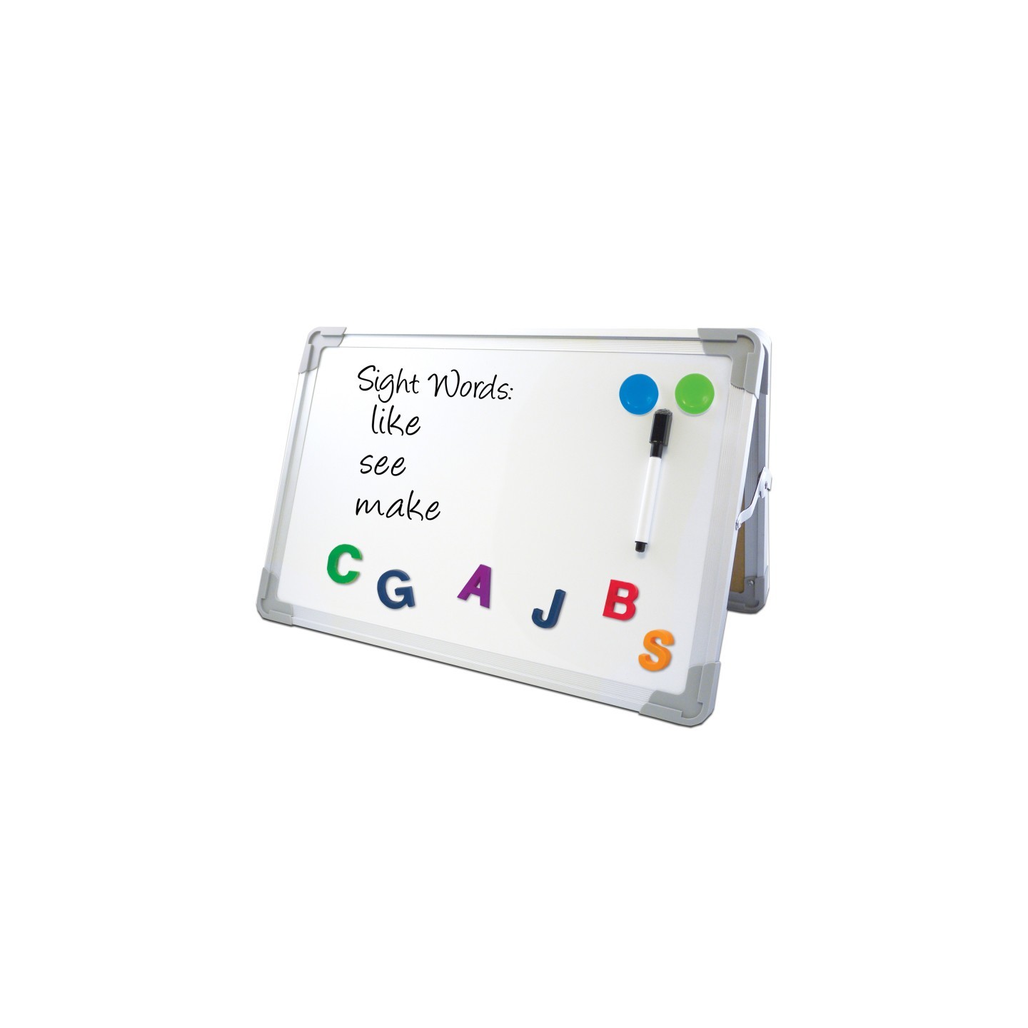 Flipside Products Flipside Magnetic Dry-Erase Desktop Easel Set