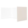 Flipside Products Corrugated Study Carrels, 12" x 48", White, Pack of 24