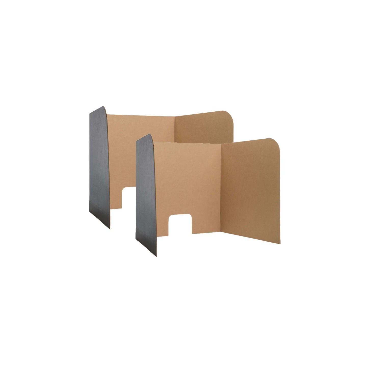 Flipside Products Computer Lab Privacy Screens, Small, 22" x 22.5" x 20", 3 Per Packs, 2 Packs