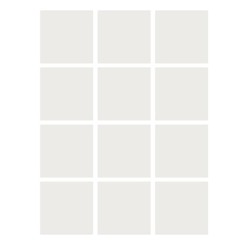 Flipside Products Dry Erase Stickables with Dry Erase Marker, White, 4" x 4", 12 Per Pack, 4 Packs