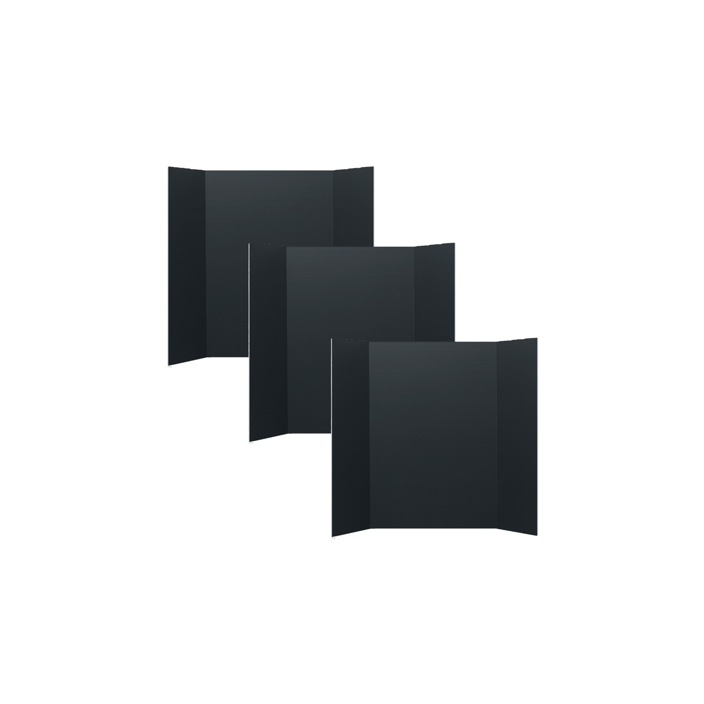 Flipside Products Foam Project Board, 36" x 48", Black, Pack of 3