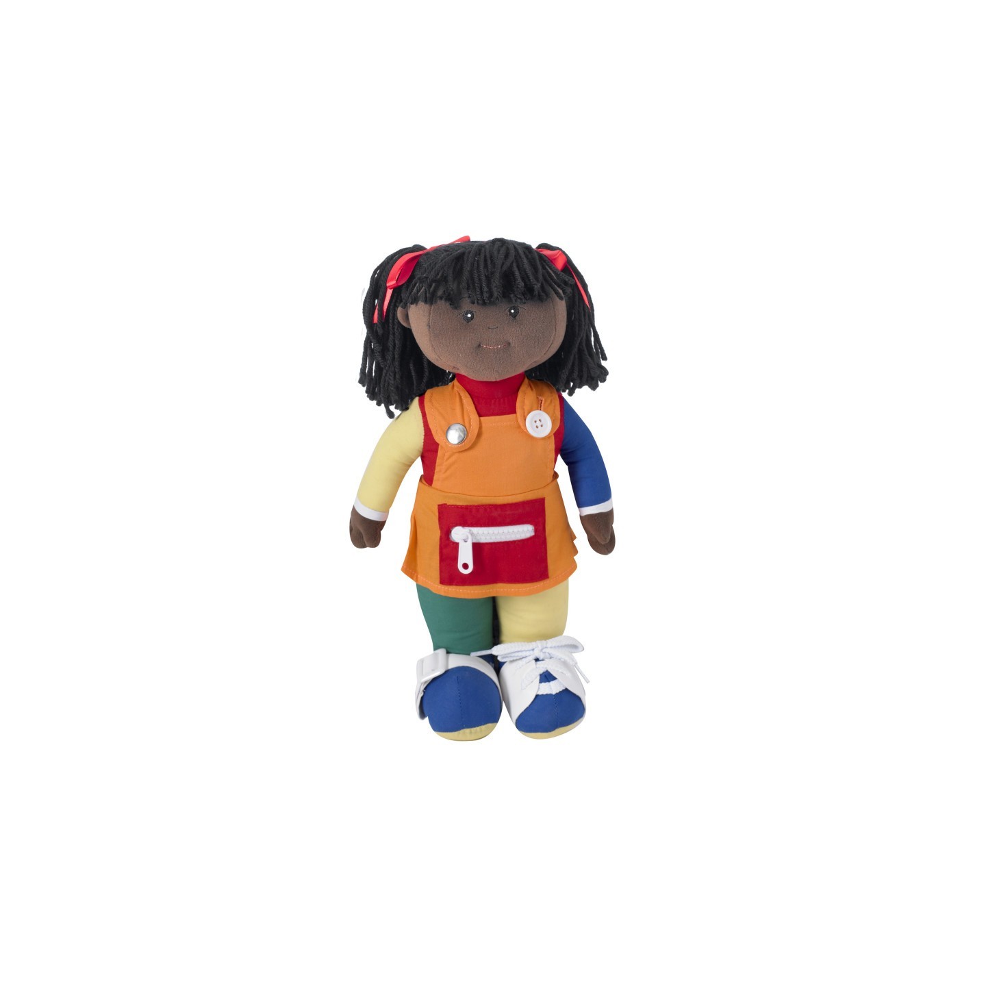 Children's Factory Learn-to-Dress Doll, Black Girl