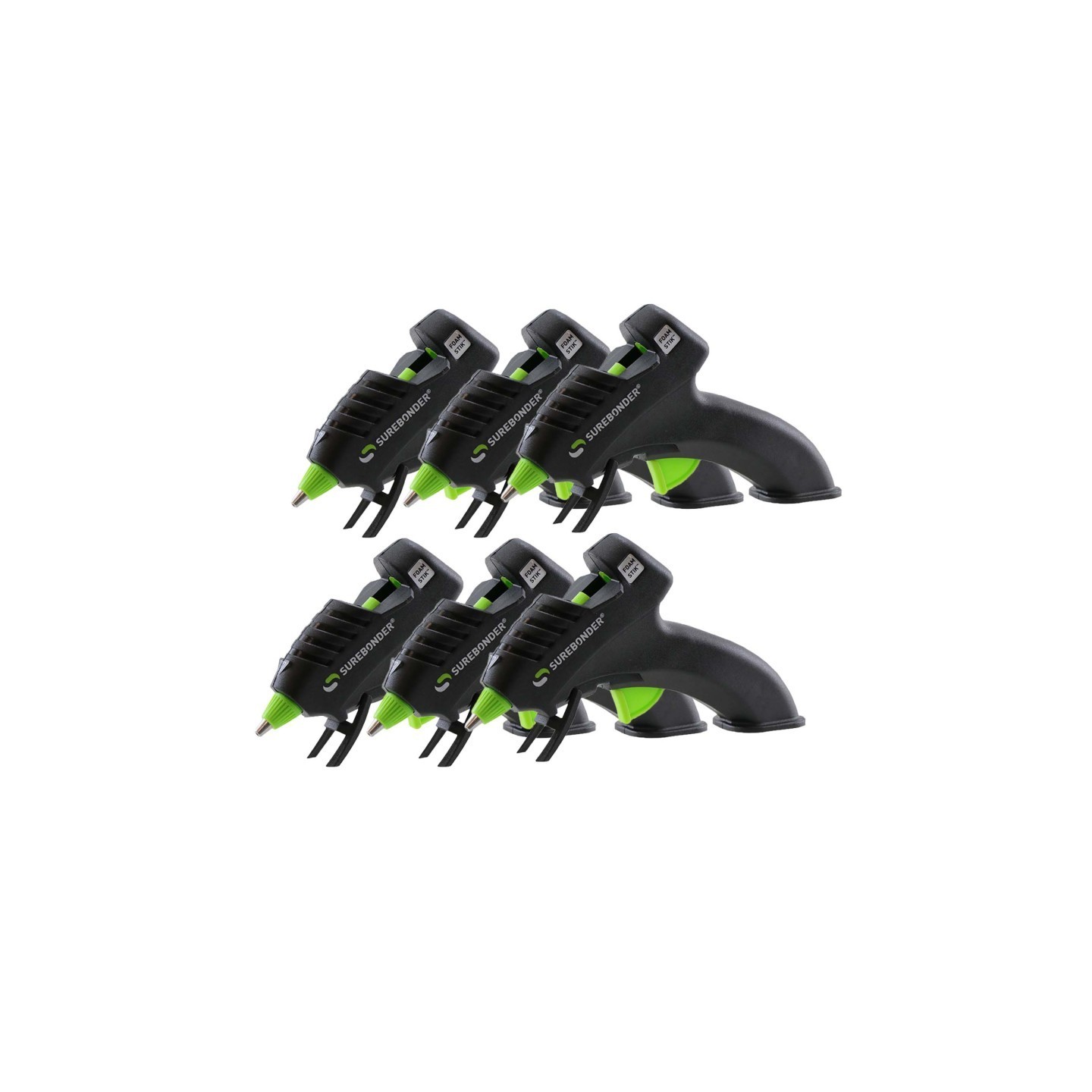 Surebonder® Plus Series Low Temperature Mini Hot Glue Gun, Pack of 6
