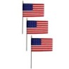 FlagZone Nylon U.S. Classroom Flag, 12" x 18", Pack of 3