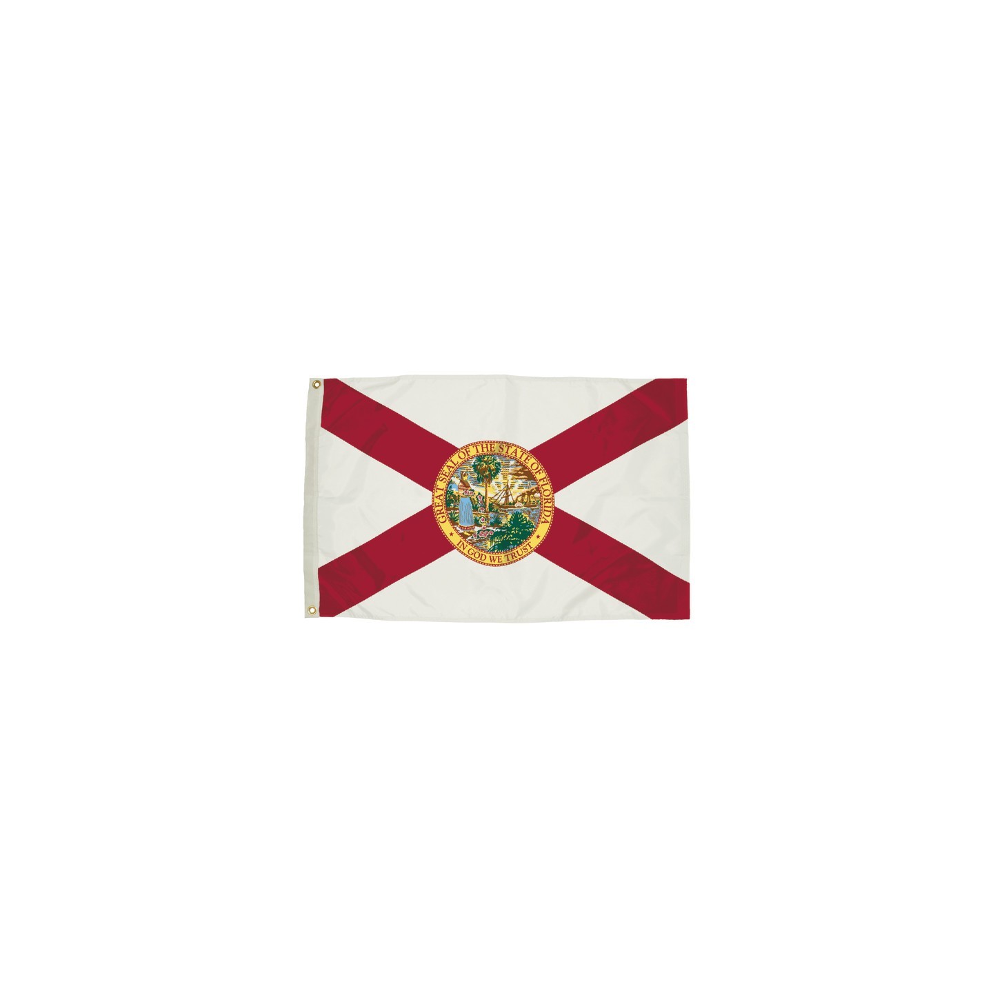 FlagZone Durawavez Nylon Outdoor Flag with Heading & Grommets, Florida, 3ft x 5ft
