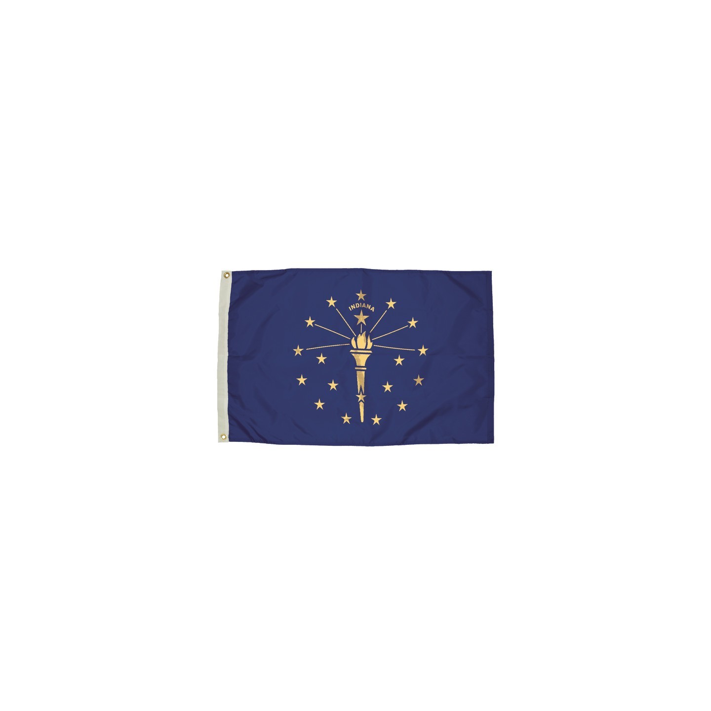 FlagZone Durawavez Nylon Outdoor Flag with Heading & Grommets, Indiana, 3ft x 5ft