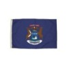 FlagZone Durawavez Nylon Outdoor Flag with Heading & Grommets, Michigan, 3ft x 5ft