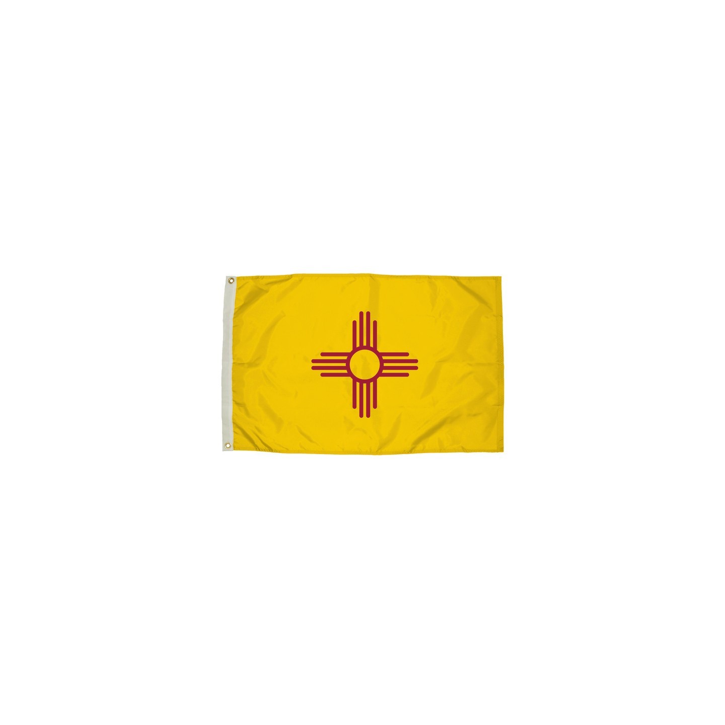 FlagZone Durawavez Nylon Outdoor Flag with Heading & Grommets, New Mexico, 3ft x 5ft