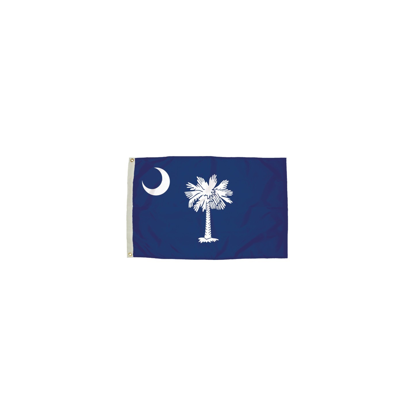 FlagZone Durawavez Nylon Outdoor Flag with Heading & Grommets, South Carolina, 3ft x 5ft