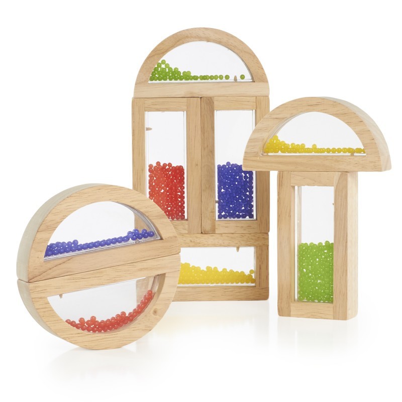 Guidecraft Crystal Bead Rainbow Blocks, 8 Pieces