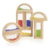 Guidecraft Crystal Bead Rainbow Blocks, 8 Pieces