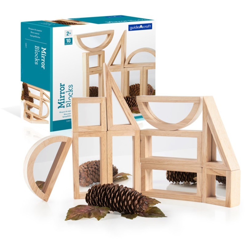 Guidecraft Mirror Blocks Set, 10 Pieces