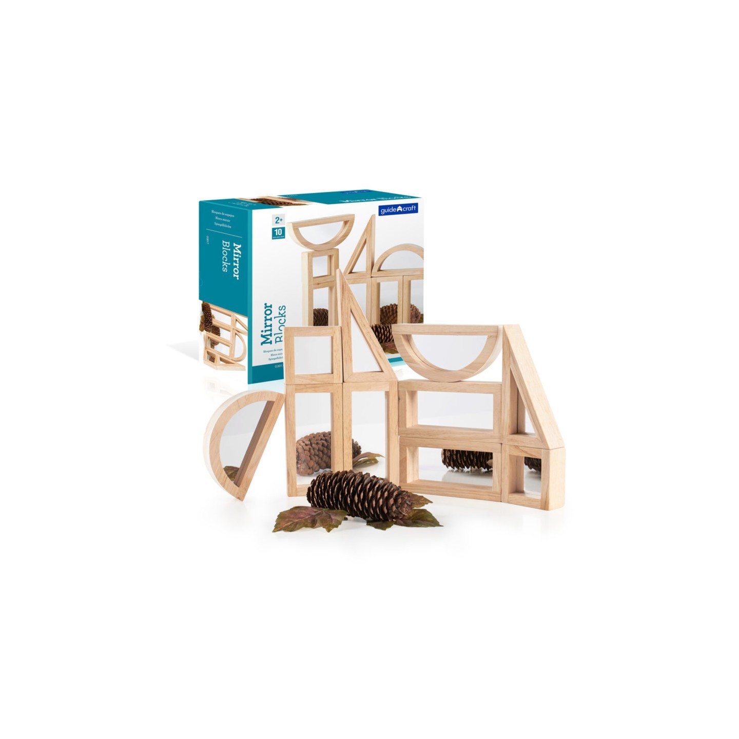 Guidecraft Mirror Blocks Set, 10 Pieces