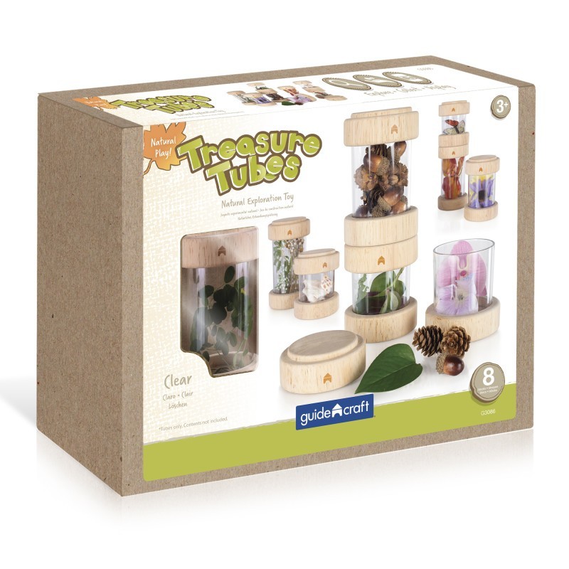 Guidecraft Treasure Tubes, Clear