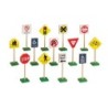 Guidecraft 7" Block Play Traffic Signs, 13 Pieces
