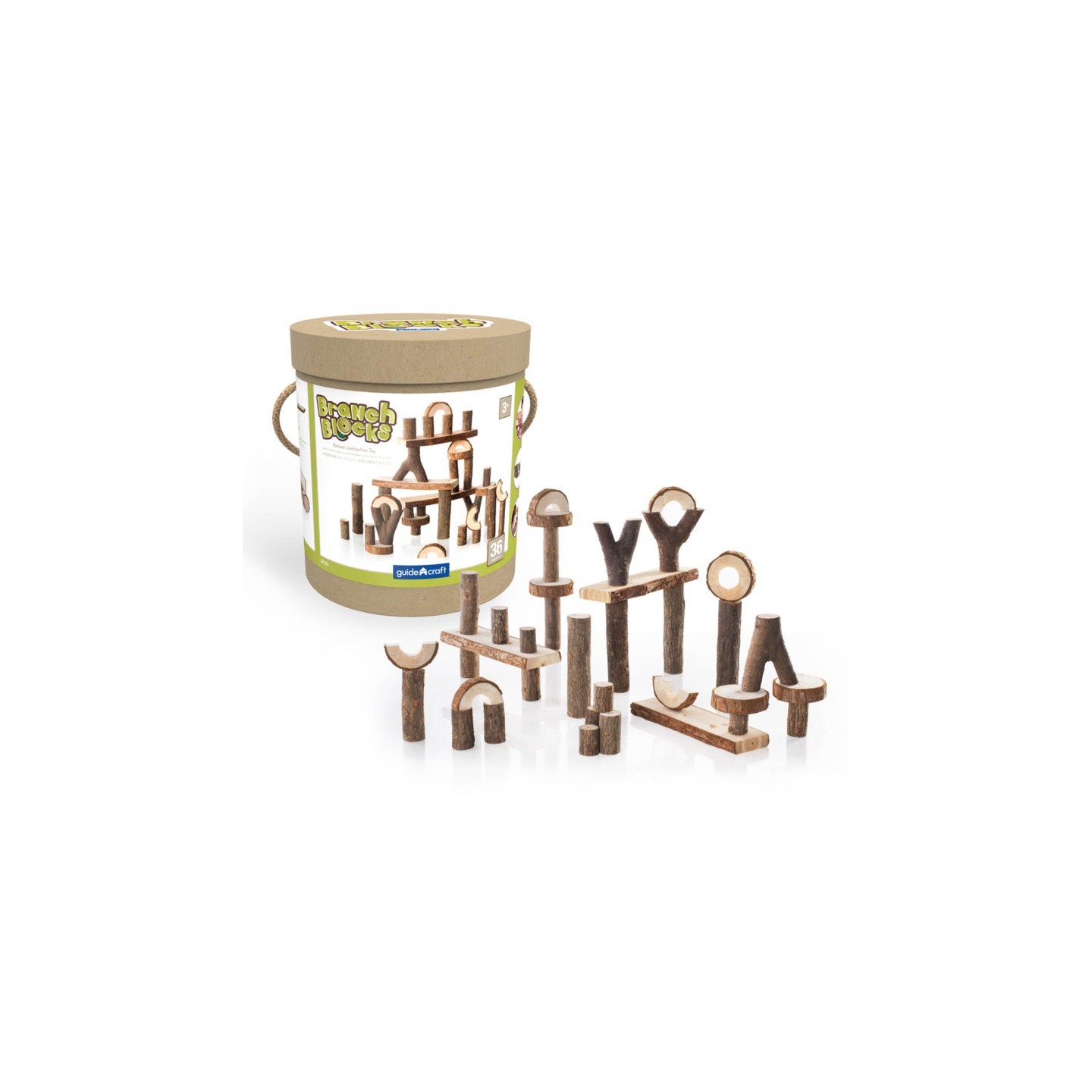 Guidecraft Branch Blocks, 36 Pieces