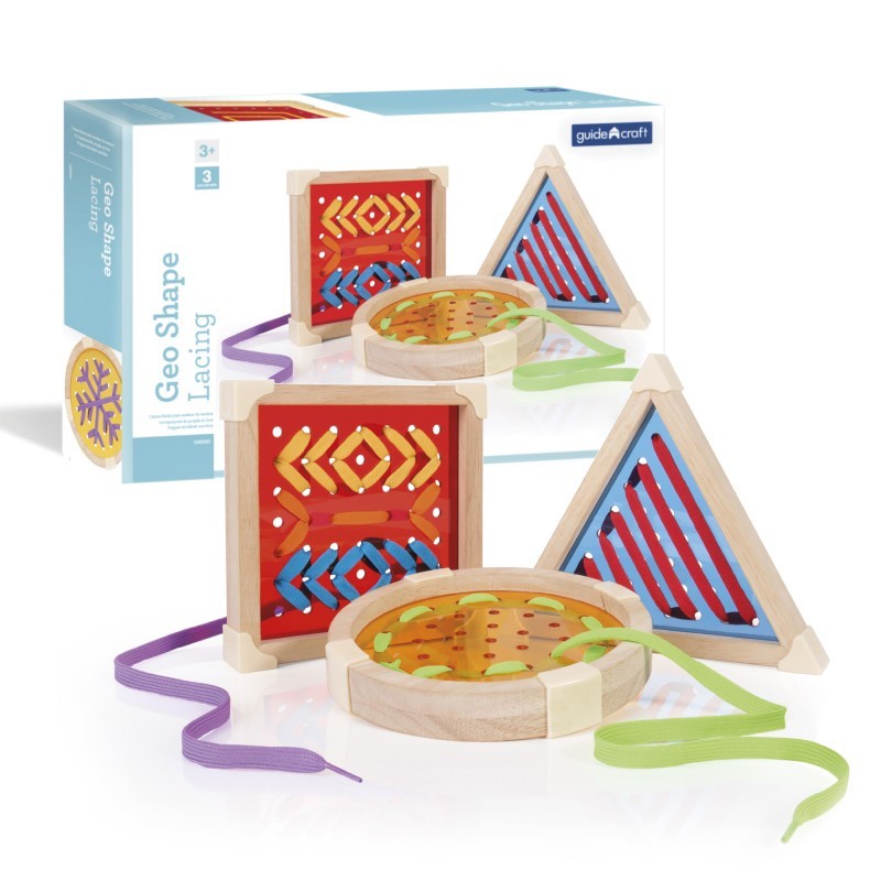 Guidecraft Geo Shape Lacing