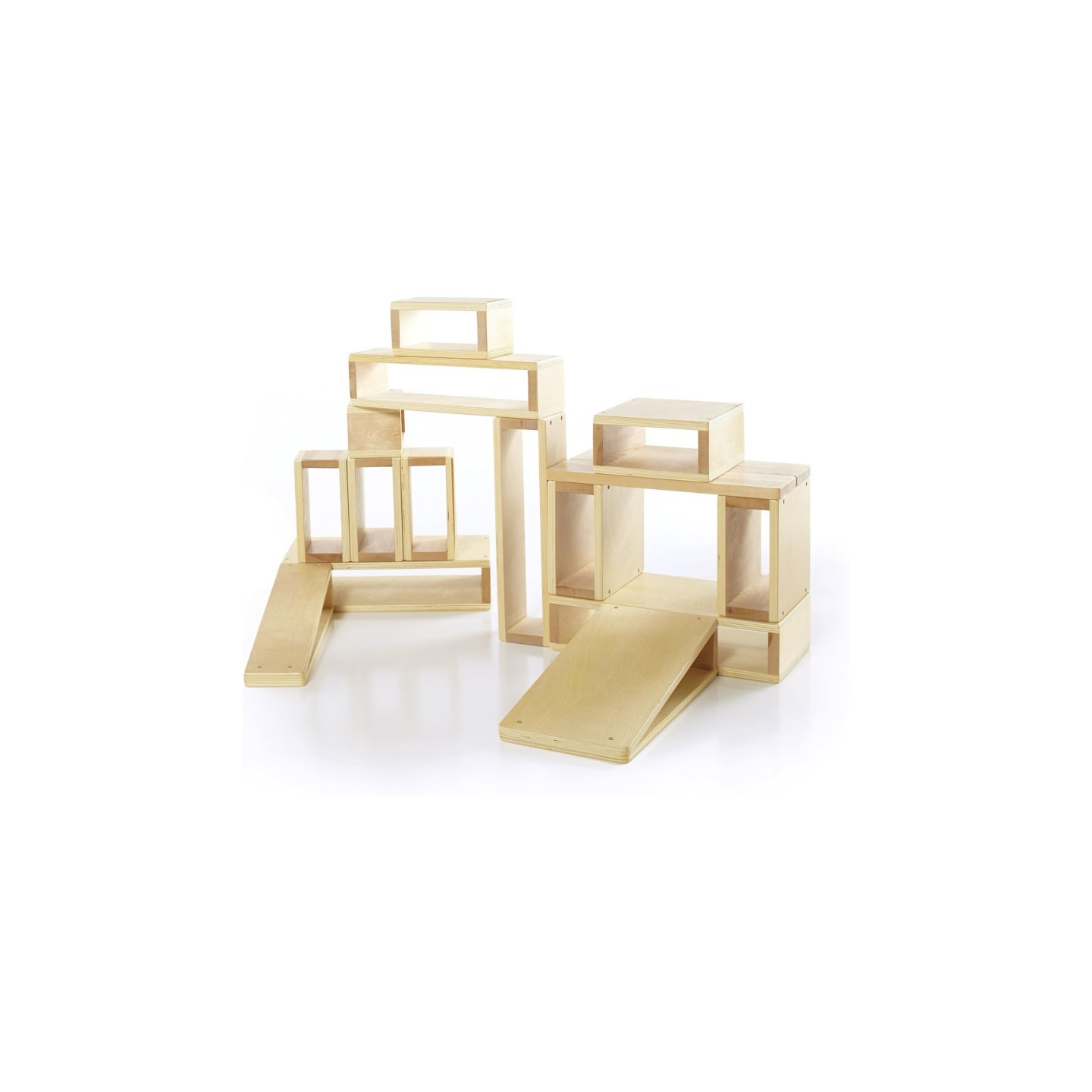 Guidecraft Hollow Blocks, 16-Piece Set