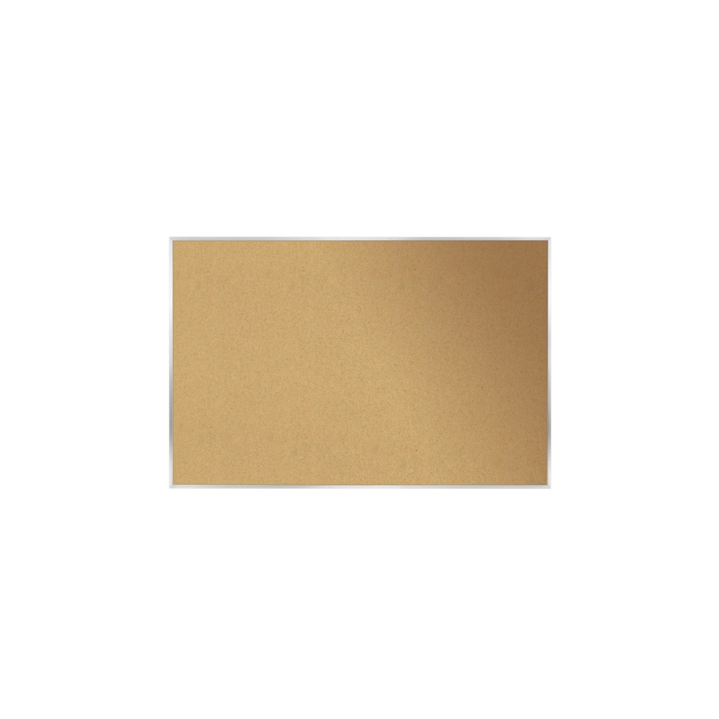 Ghent® Natural Cork Bulletin Board with Aluminum Frame, 2'H x 3'W