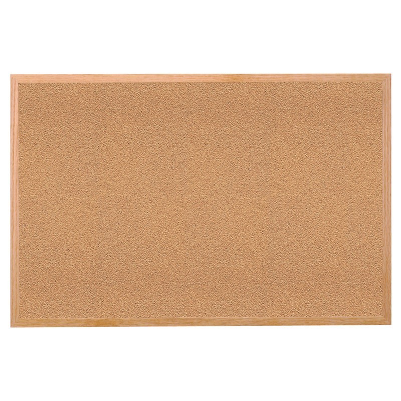 Ghent® Natural Cork Bulletin Board with Wood Frame, 2'H x 3'W