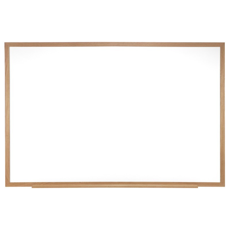 Ghent® Non-Magnetic Whiteboard with Wood Frame, 18"H x 24"W