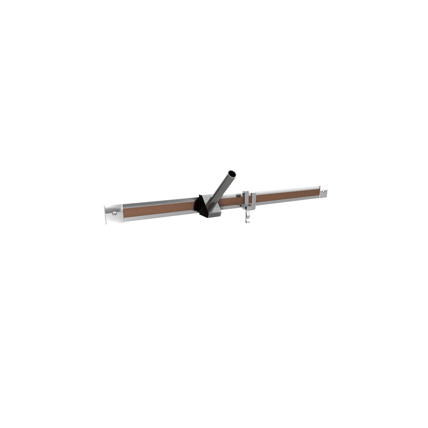 Ghent® Aluminum 1" Maprail with Cork Insert, 4'L, 1 Per Carton