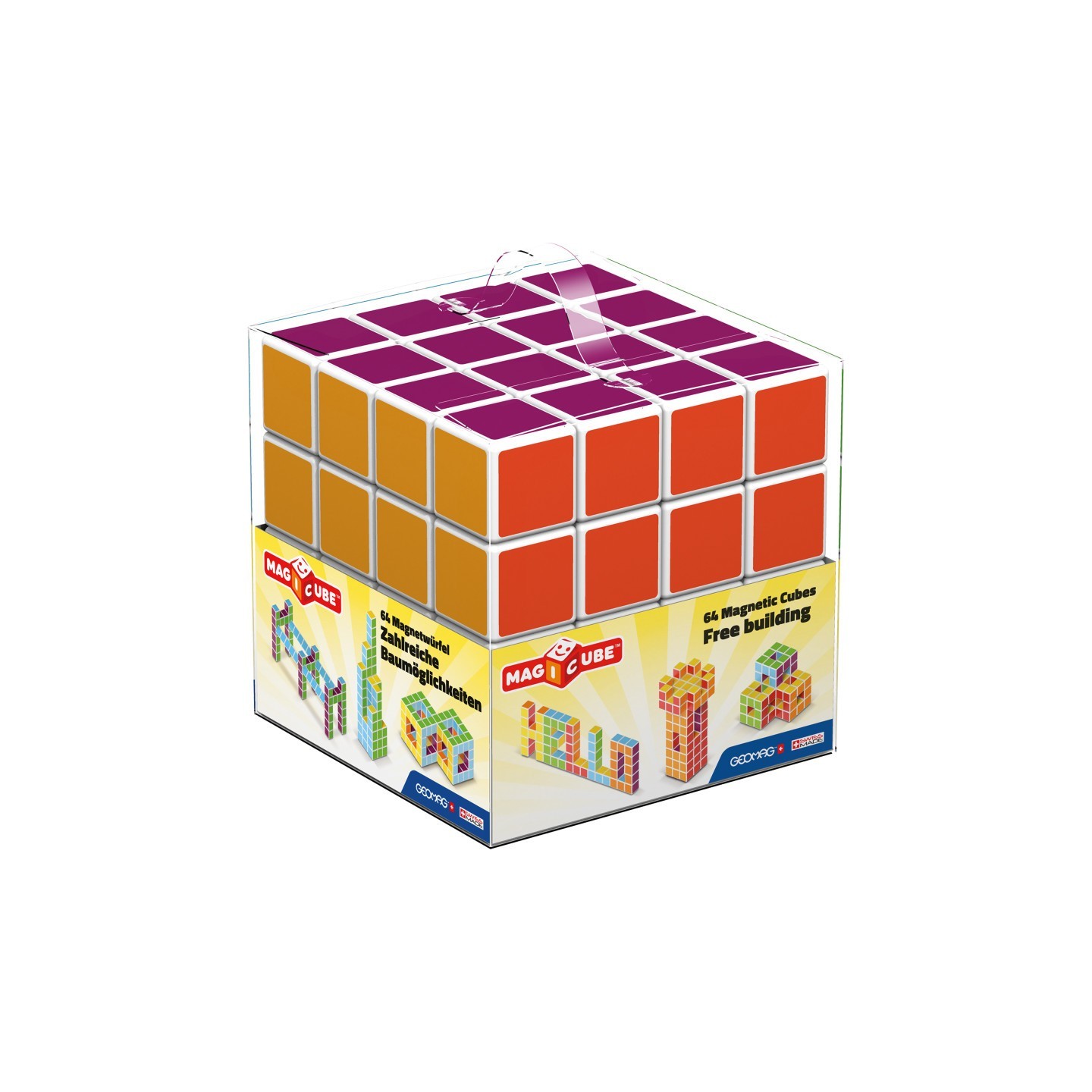 Geomag™ Magicube™ - 64 Piece Multicolored Free Building Set